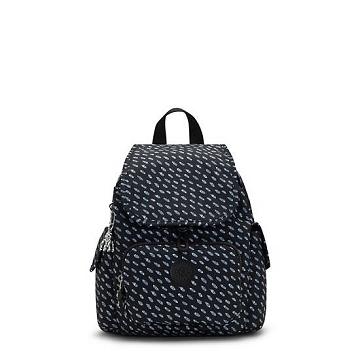 Plecaki Kipling City Pack Mini Printed Backpack Czarne | PL 1194MQ